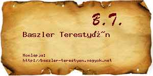 Baszler Terestyén névjegykártya